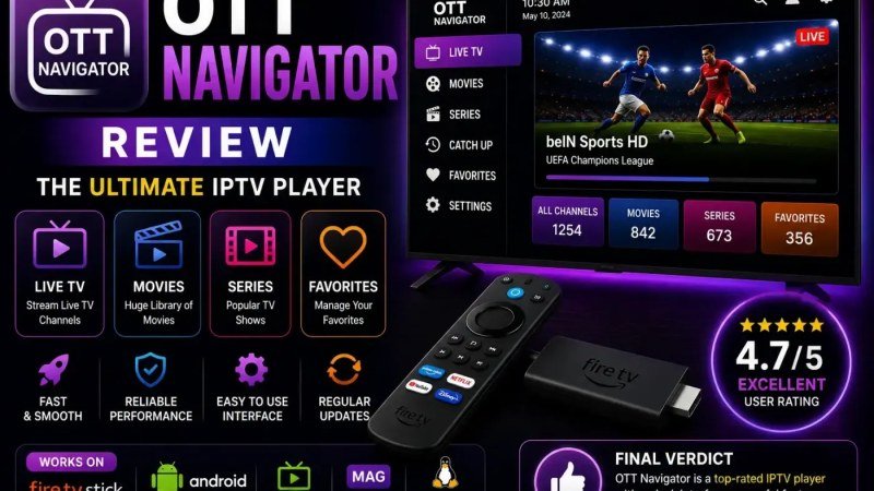 OTT Navigator v5 pour le Sport : Tutoriel + Test Gratuit