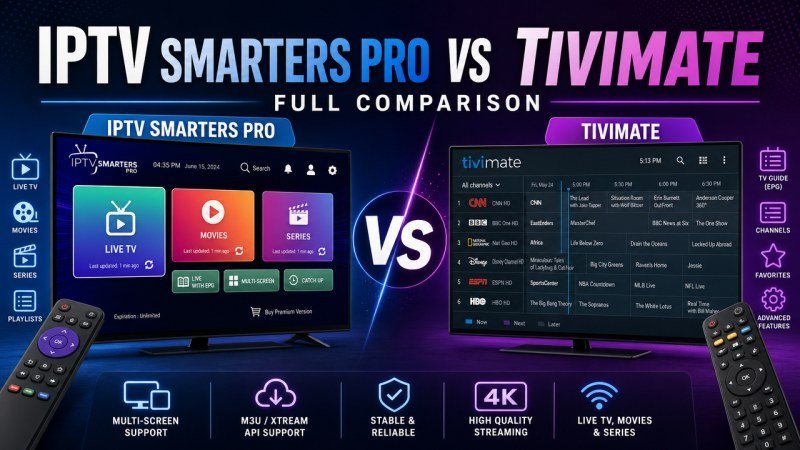 Smarters Pro vs TiviMate : Le Comparatif Ultime 2024 :...