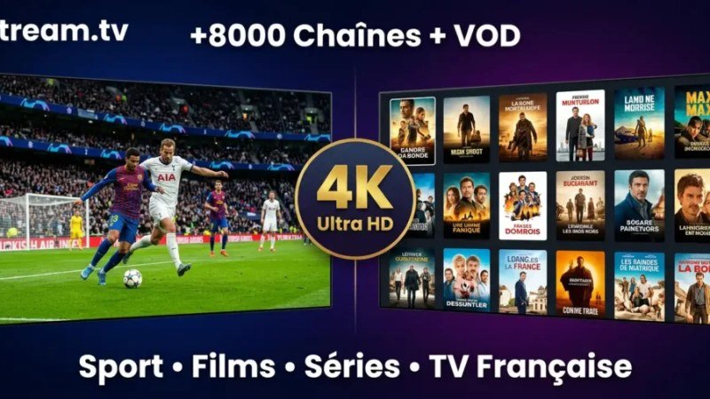VOD IPTV : Films et Séries 4K avec IPTV Bonus